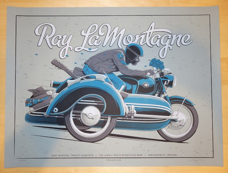 2014 Ray Lamontagne - Indianapolis Concert Poster by Crisler