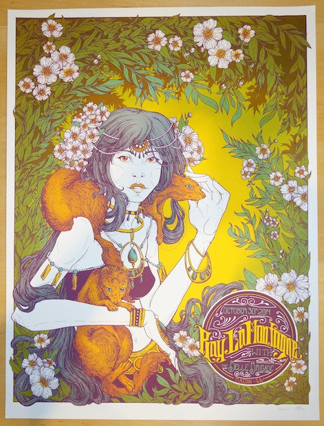 2014 Ray Lamontagne - Macon Silkscreen Concert Poster by Erica Williams