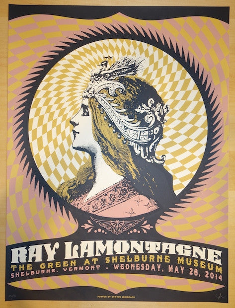 2014 Ray Lamontagne - Shelburne Concert Poster by Status