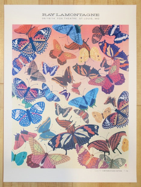 2014 Ray Lamontagne - St. Louis Silkscreen Concert Poster by Methane