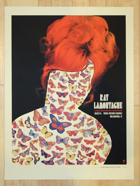 2014 Ray Lamontagne - Wallingford Concert Poster by Methane