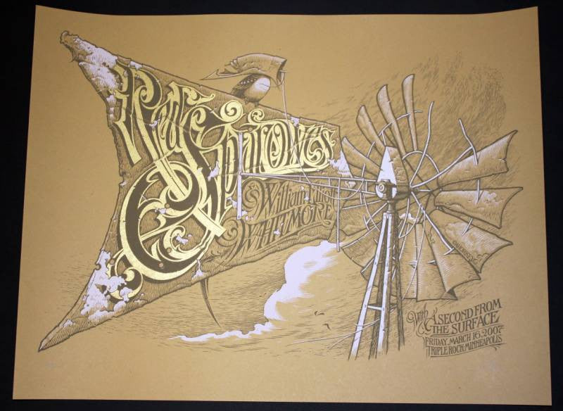 2007 Red Sparowes - Silkscreen Concert Poster by Aaron Horkey