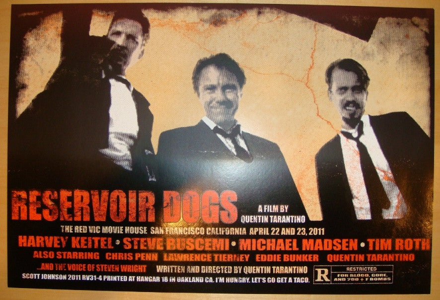 2011 "Reservoir Dogs" - Movie Poster by Johnson & Firehouse