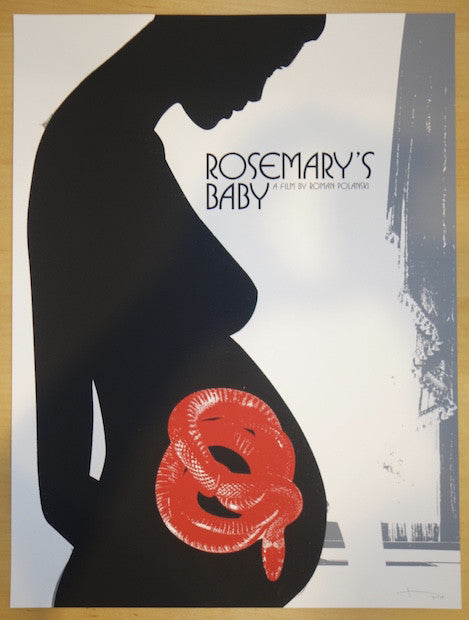 2015 "Rosemary's Baby" - Silkscreen Movie Poster by Jay Shaw