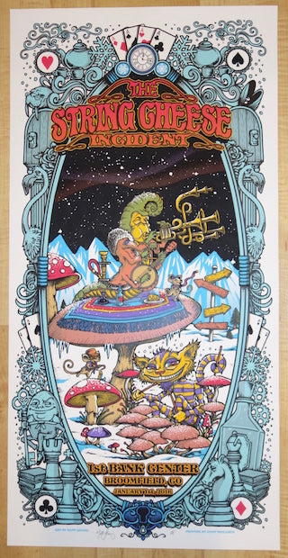 2016 String Cheese Incident - NYE Broomfield II Silkscreen Concert Poster by Matt Leunig