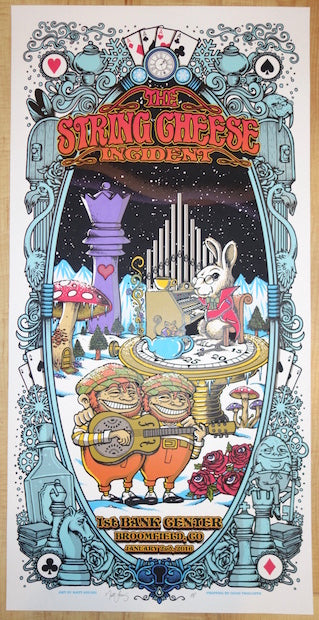 2016 String Cheese Incident - NYE Broomfield III Silkscreen Concert Poster by Matt Leunig