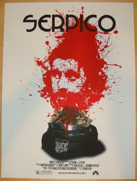 2011 "Serpico" - Silkscreen Movie Poster by Jay Shaw