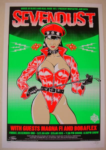 2004 Sevendust - Silkscreen Concert Poster by Stainboy