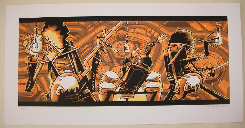 2005 "Six Barrel Shotgun" - Silkscreen Art Print by Guy Burwell