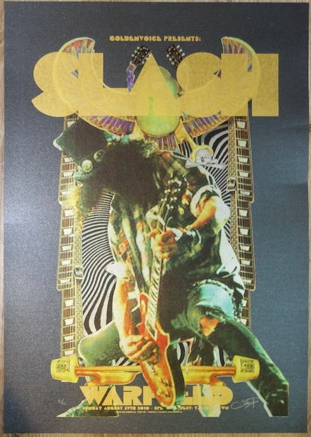 2010 Slash - San Francisco Silkscreen Concert Poster by Ron Donovan