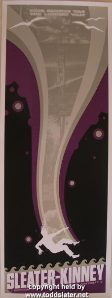 2005 Sleater-Kinney Silkscreen Concert Poster by Todd Slater