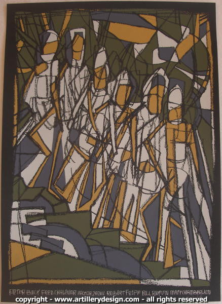 2006 Slow Music - Silkscreen Concert Poster by Brad Klausen