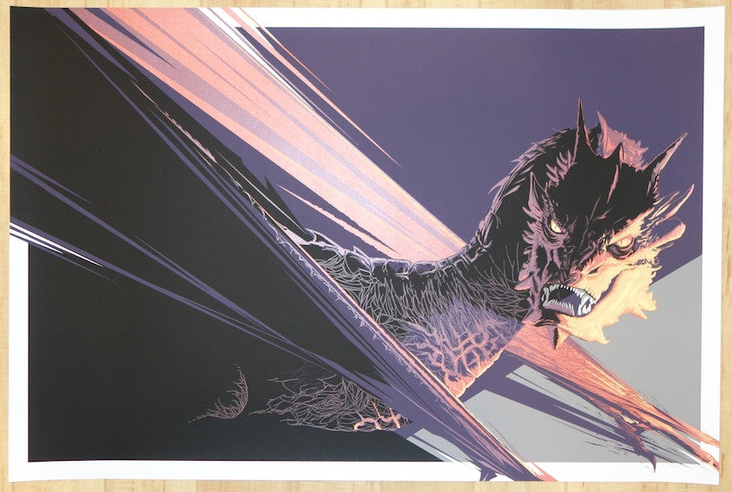 2014 "The Hobbit" - Smaug Silkscreen Art Print by Craig Drake