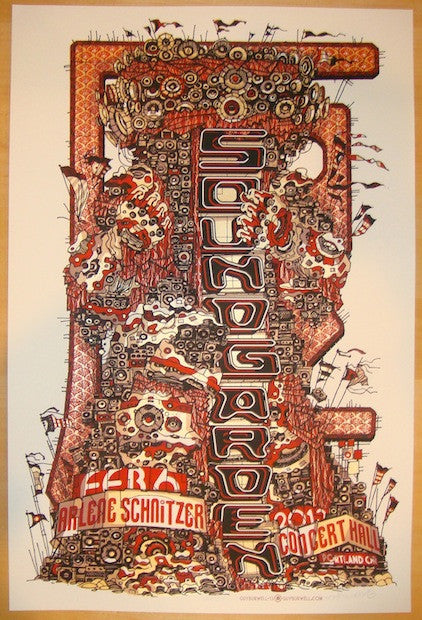 2013 Soundgarden - Portland Concert Poster by Guy Burwell