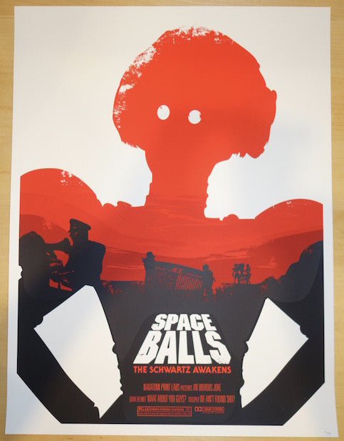 2015 Spaceballs I - Silkscreen Movie Poster by Joshua Budich