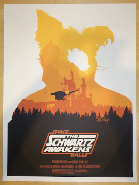2015 Spaceballs II - Silkscreen Movie Poster by Joshua Budich
