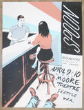 2010 Spoon - Seattle Silkscreen Concert Poster by Casey Burns