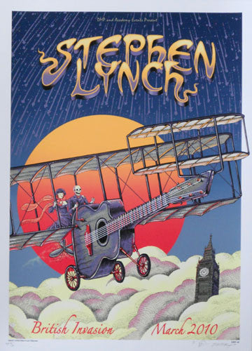 2010 Stephen Lynch - Silkscreen UK Tour Poster by Emek