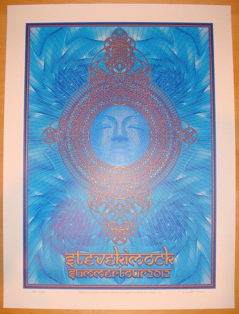 2012 Steve Kimock - Summer Tour Silkscreen Concert Poster by Dave Hunter