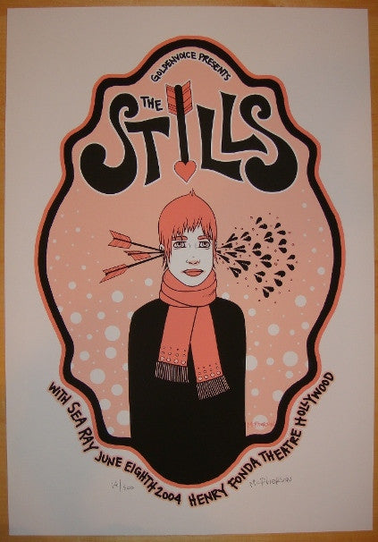 2004 The Stills - Los Angeles Silkscreen Concert Poster by Tara McPherson