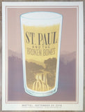 2018 St. Paul & the Broken Bones - Black Mountain Concert Poster by Justin Santora