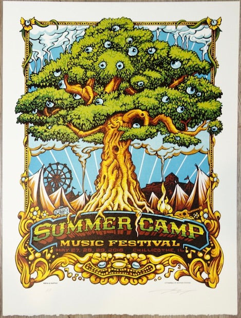 2016 Summer Camp - Tom Petty & Roots Linocut Concert Poster by AJ Masthay