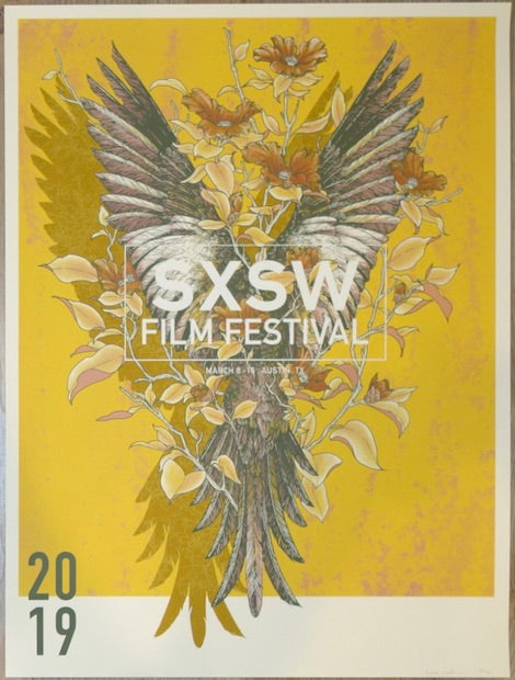 2019 SXSW Film Festival - Silkscreen Movie Poster by Erica Williams