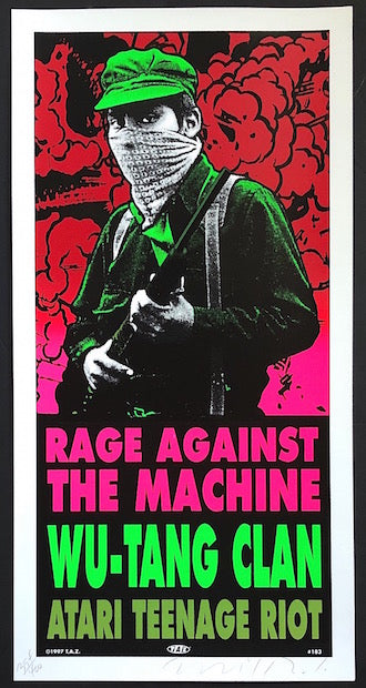 1997 Rage Against the Machine & Wu-Tang Clan - Silkscreen Tour Poster by TAZ