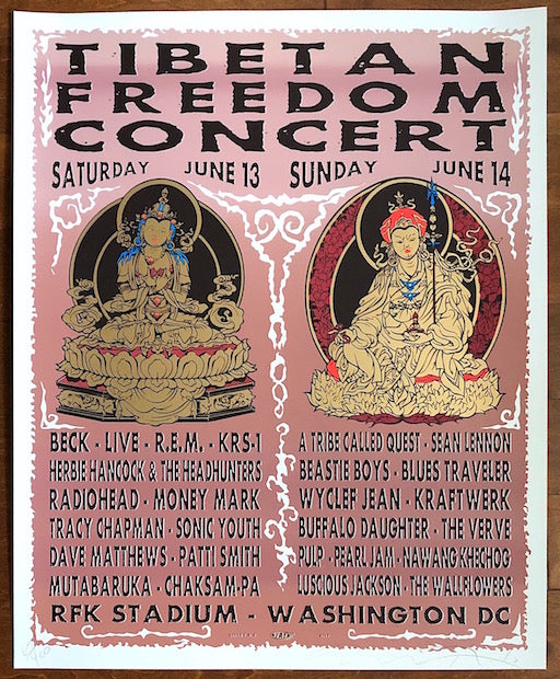 1996 Tibetan Freedom Concert - San Francisco Silkscreen