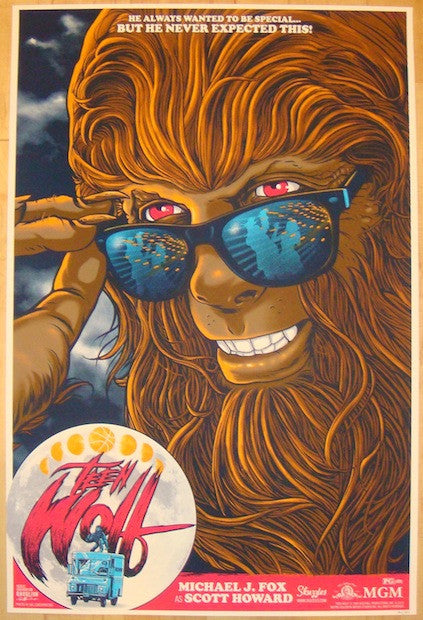 2012 "Teen Wolf" - Silkscreen Movie Poster by Gary Pullin