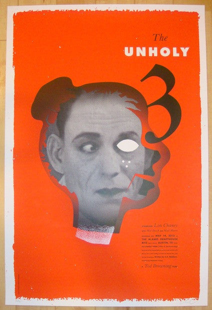 2012 "The Unholy Three" - Silkscreen Movie Poster by Kleinsmith