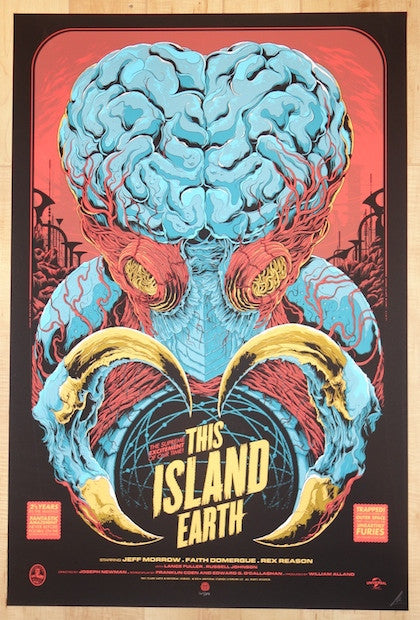 2014 "This Island Earth" - Silkscreen Movie Poster by Ken Taylor