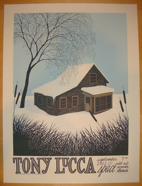 2012 Tony Lucca - Evanston Concert Poster by Justin Santora