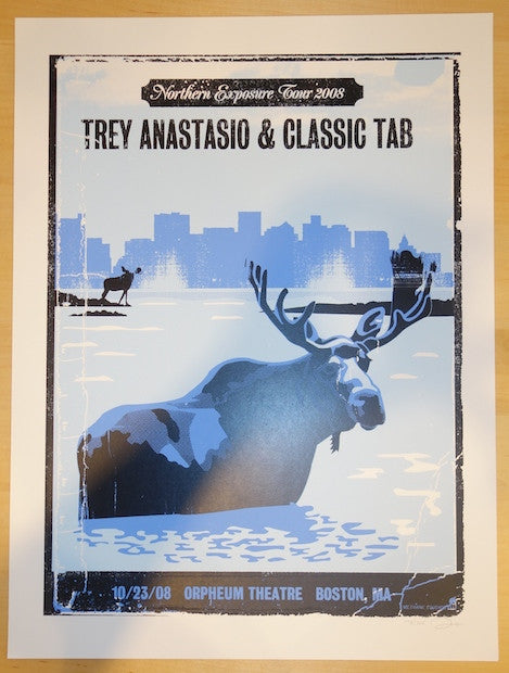 2008 Trey Anastasio - Boston Silkscreen Concert Poster by Methane