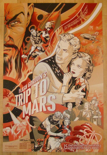 2014 "Flash Gordon's Trip To Mars" - Variant Poster by Ansin