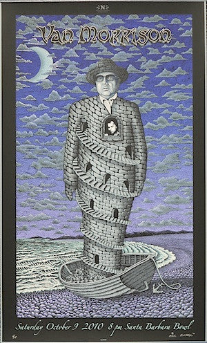 2010 Van Morrison - Twilight Variant Concert Poster by Emek