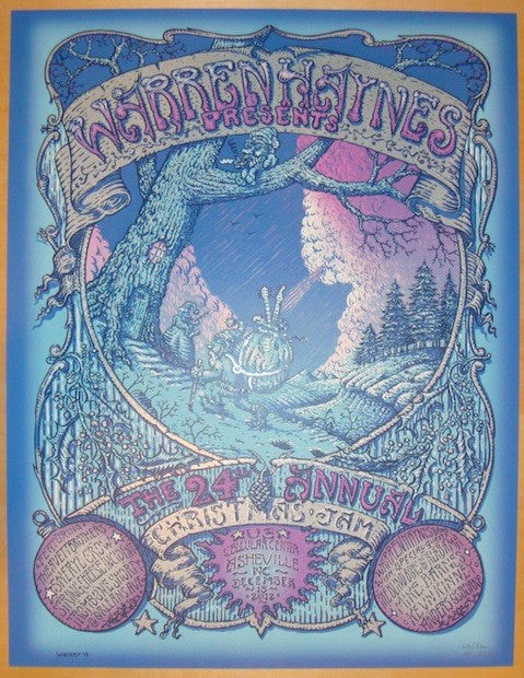 2012 Warren Haynes - Xmas Jam Concert Poster by David Welker