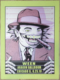 2010 Ween - Chicago Green Variant Concert Poster by Justin Hampton