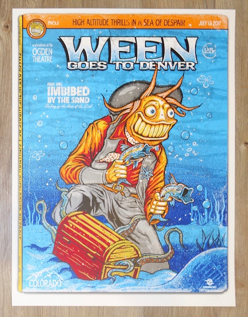 2017 Ween - Denver I Silkscreen Concert Poster by Zoltron