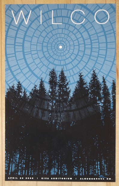 2005 Wilco - Albuquerque Silkscreen Concert Poster by Dan McCarthy