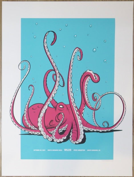 2021 Wilco - Santa Barbara Silkscreen Concert Poster by Justin Froning