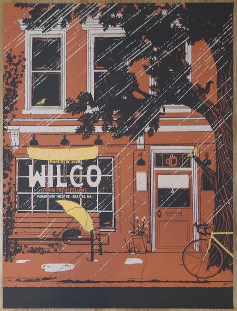 2021 Wilco - Seattle I Silkscreen Concert Poster by ND Tank