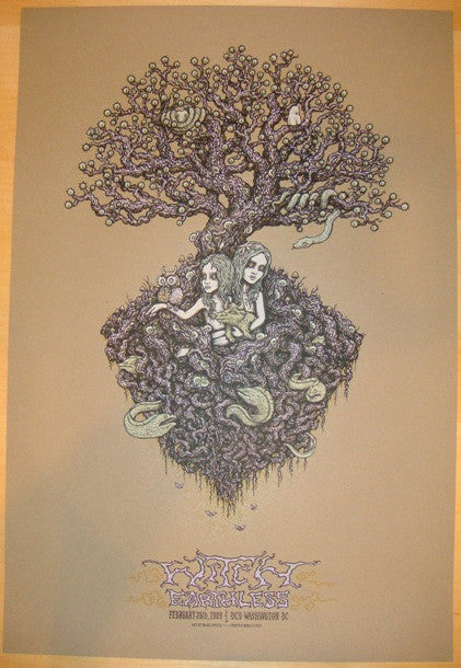 2009 Witch - DC Silkscreen Concert Poster by Marq Spusta