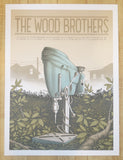 2016 The Wood Brothers - Winter Tour Silkscreen Concert Poster by Justin Santora
