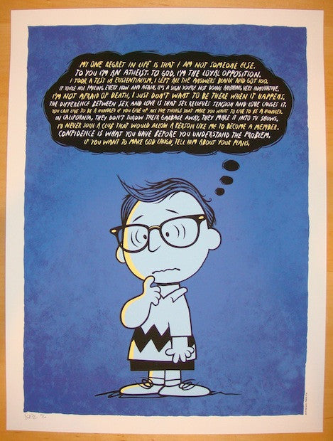 2013 "Woody Allen" - Silkscreen Art Print by Todd Slater