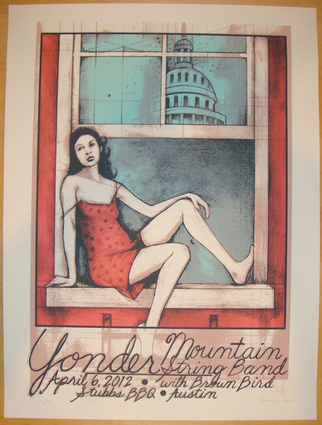 2012 Yonder Mountain String Band - Austin Poster by Bookout