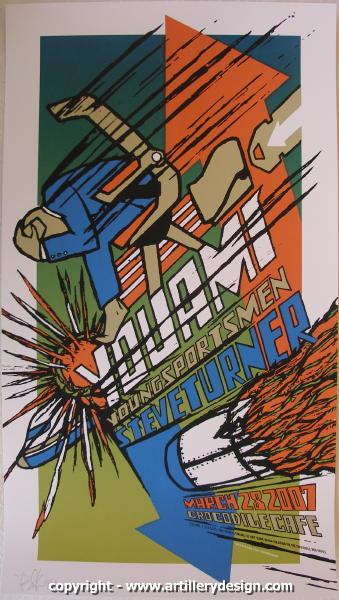 2007 You Am I - Silkscreen Concert Poster by Brad Klausen