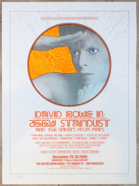 2009 "Ziggy Stardust" - Silkscreen Movie Poster by Dave Hunter & Ron Donovan